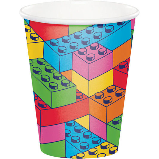 Block Bash Toy Blocks 9 oz Cups 96 ct