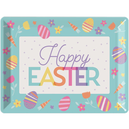 Happy Easter Plastic Trays 12 ct