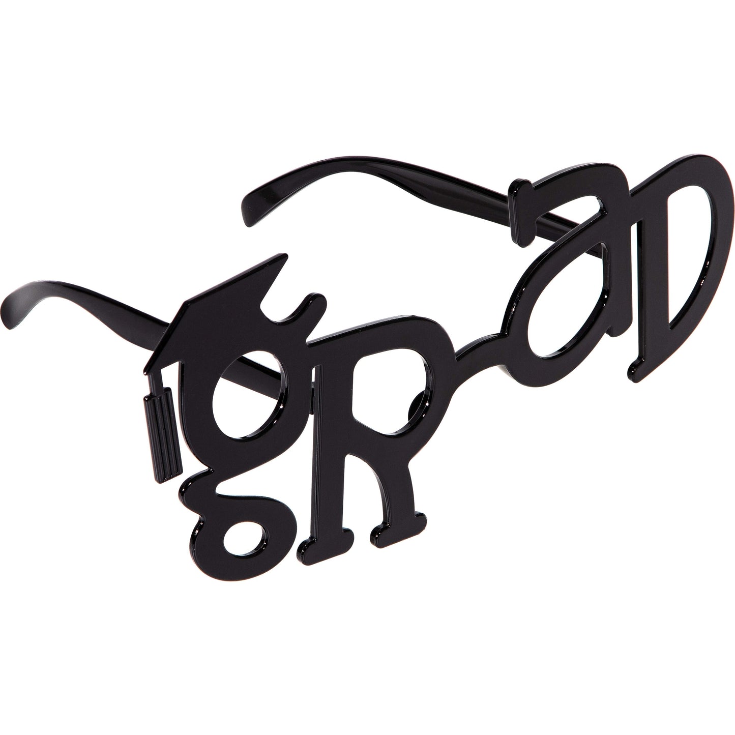 "Grad" Glasses for Graduation Party 12 ct right angle image