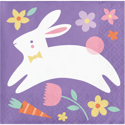 Modern Easter Bunny Beverage Napkins 192 ct