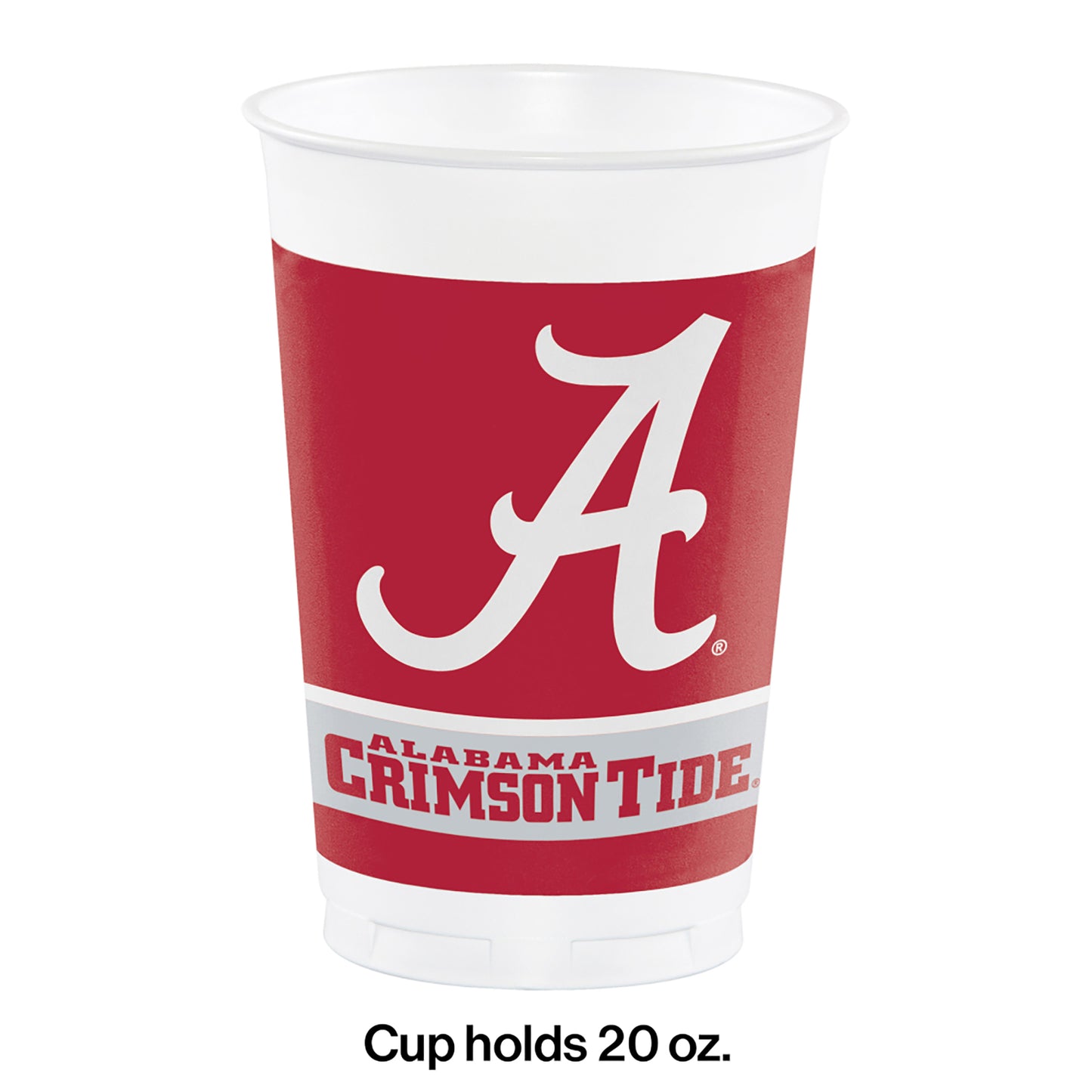University of Alabama 20 oz Plastic Cups 96 ct