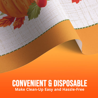 Autumn Orchard Fall Paper Tablecloths 12 ct