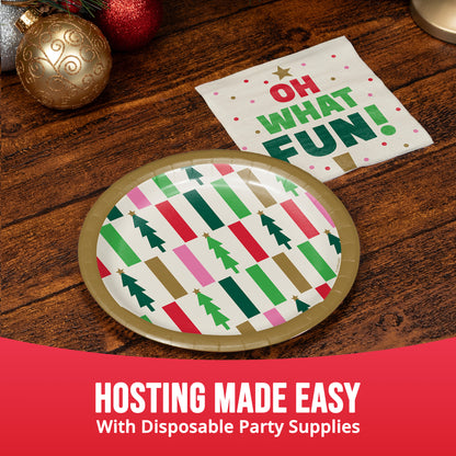 Holiday Hues Oh What Fun Beverage Paper Napkins 192 ct
