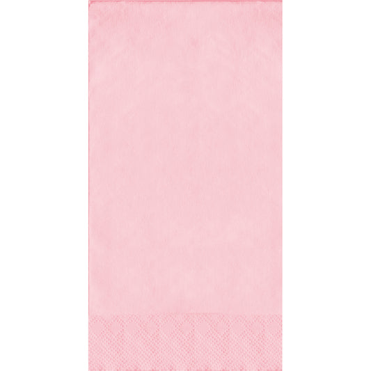 Pink napkin on a white background