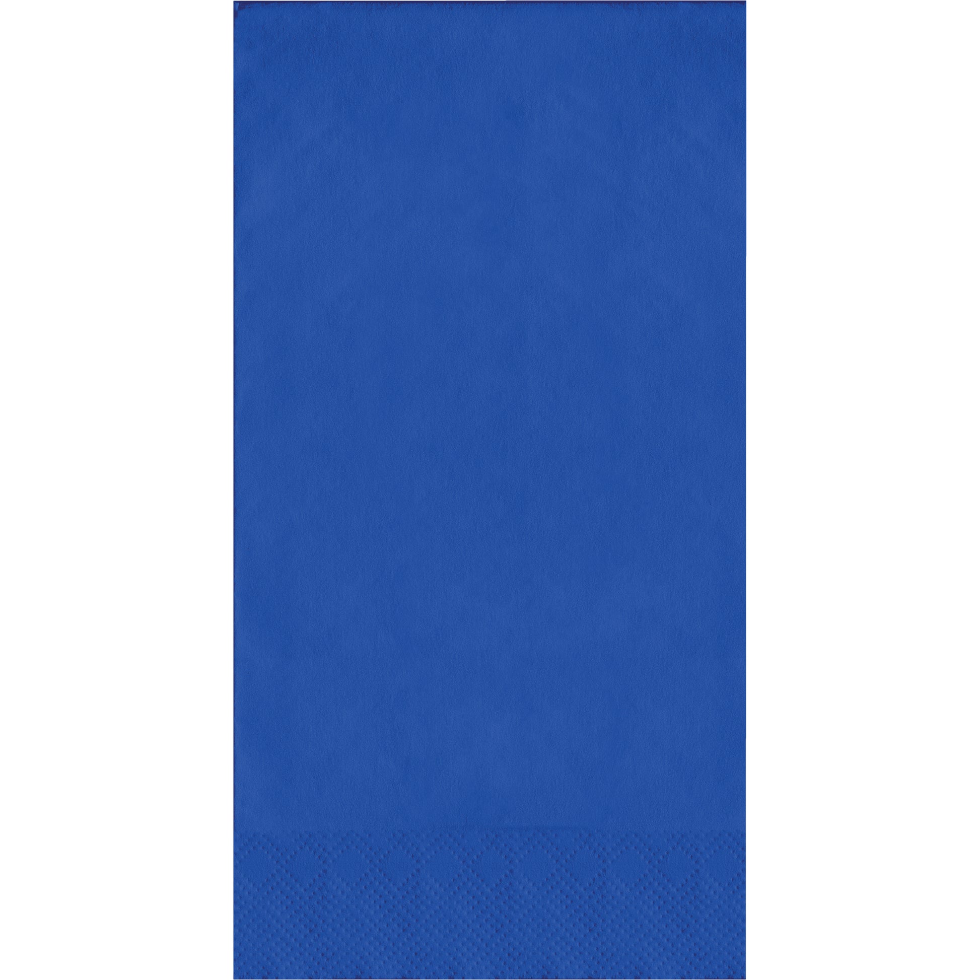 Blue napkin on a white background