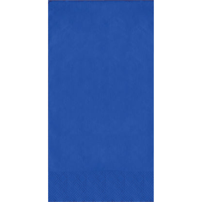 Blue napkin on a white background
