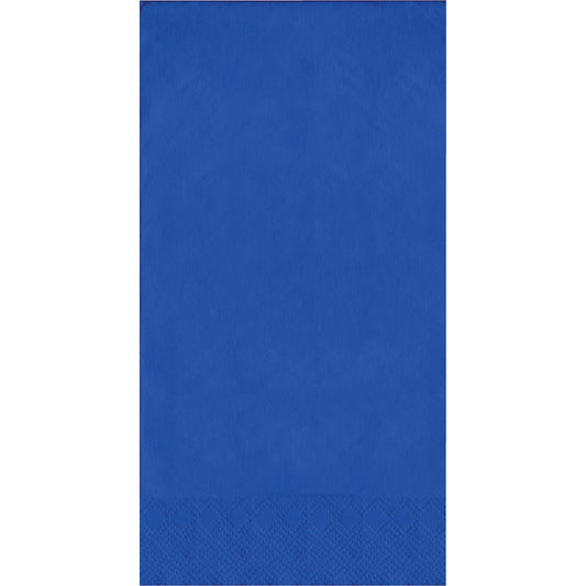 Blue napkin on a white background