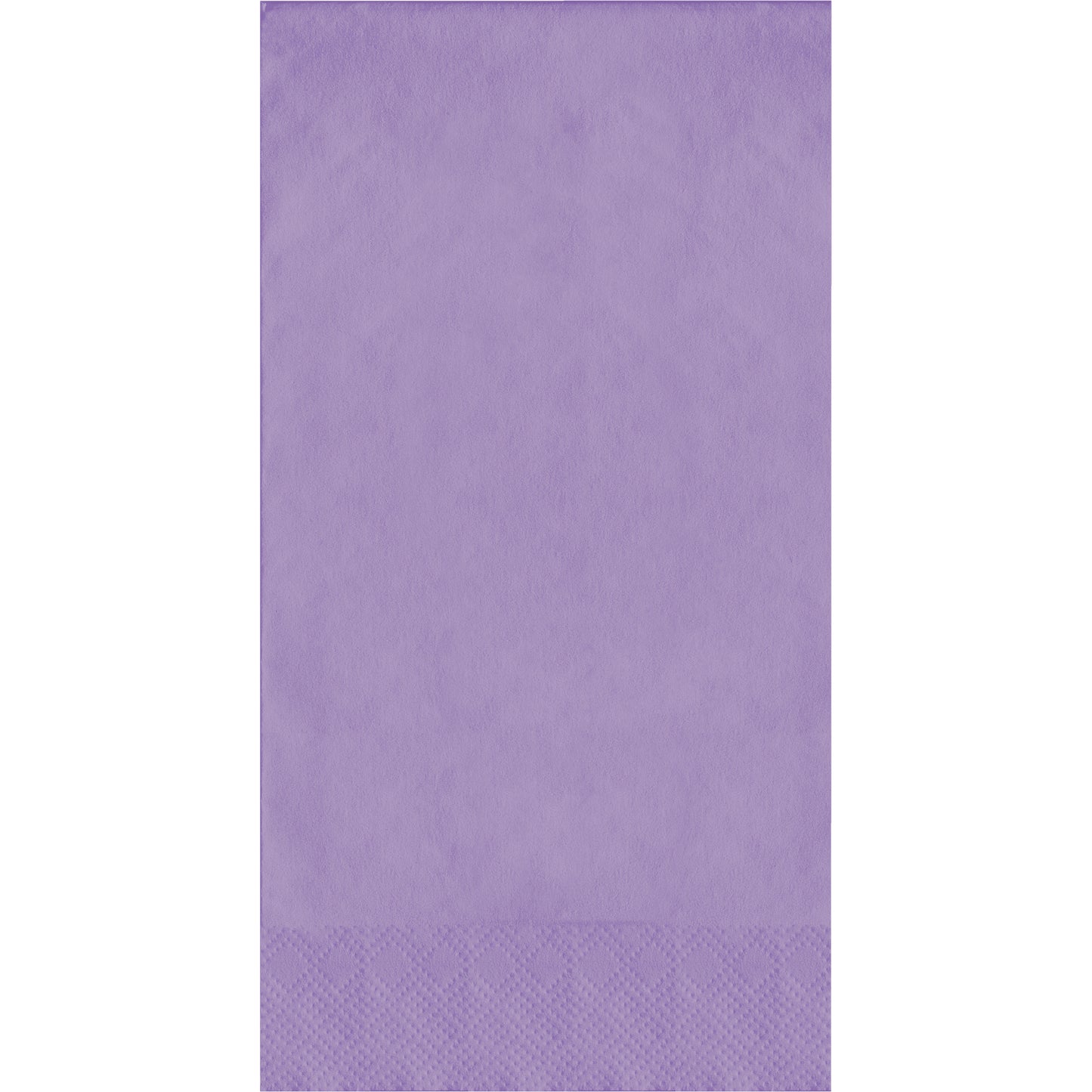 Purple guest towel with a pin emboss textured border on a white background