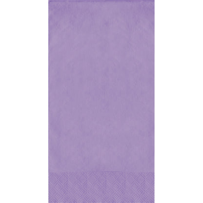 Purple guest towel with a pin emboss textured border on a white background