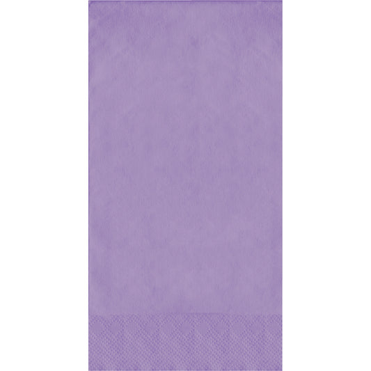 Purple napkin with a pin emboss textured border on a white background