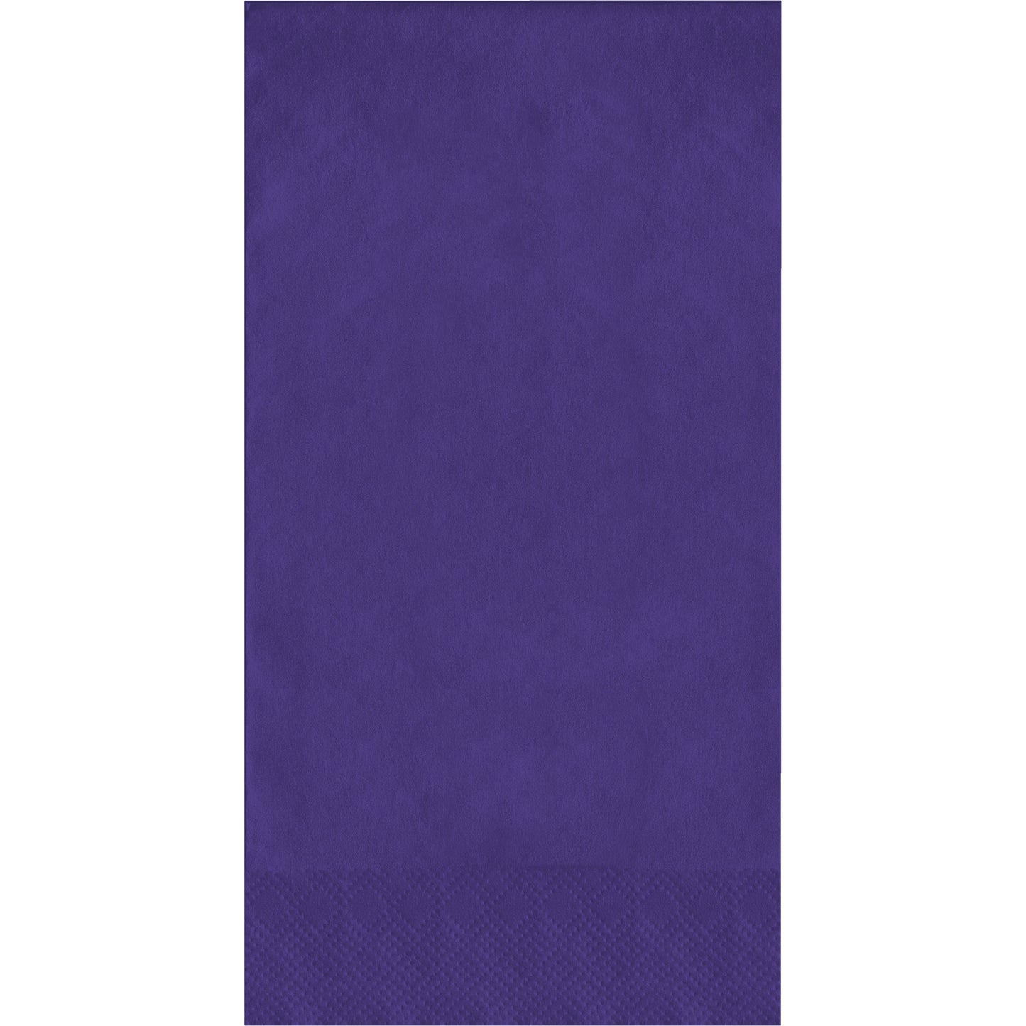 Purple guest towels on a white background