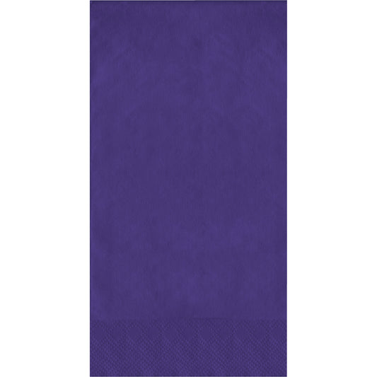 Purple napkin on a white background