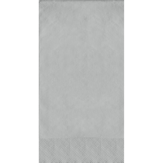 Gray napkin with pin edge design on a white background