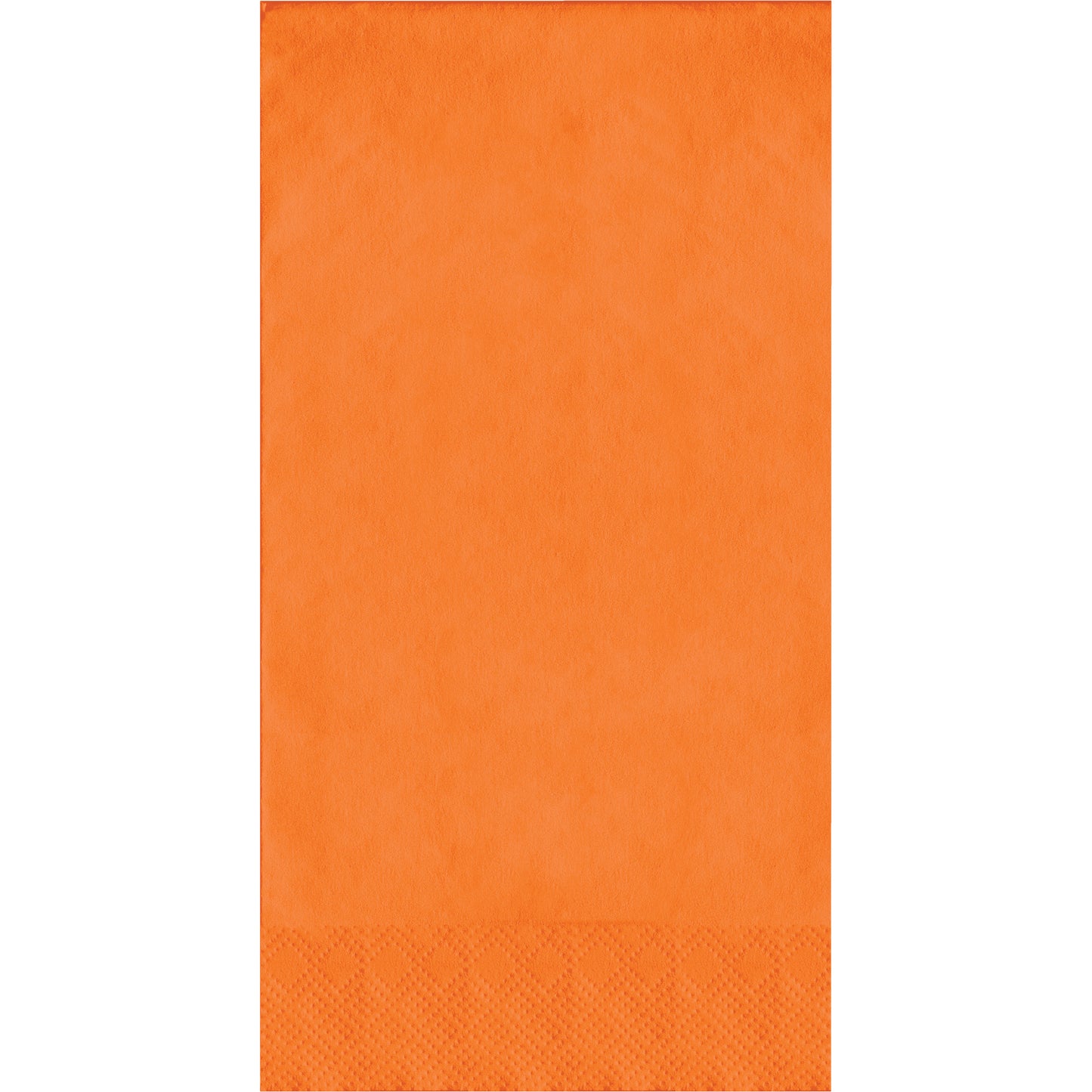 Orange napkins on a white background