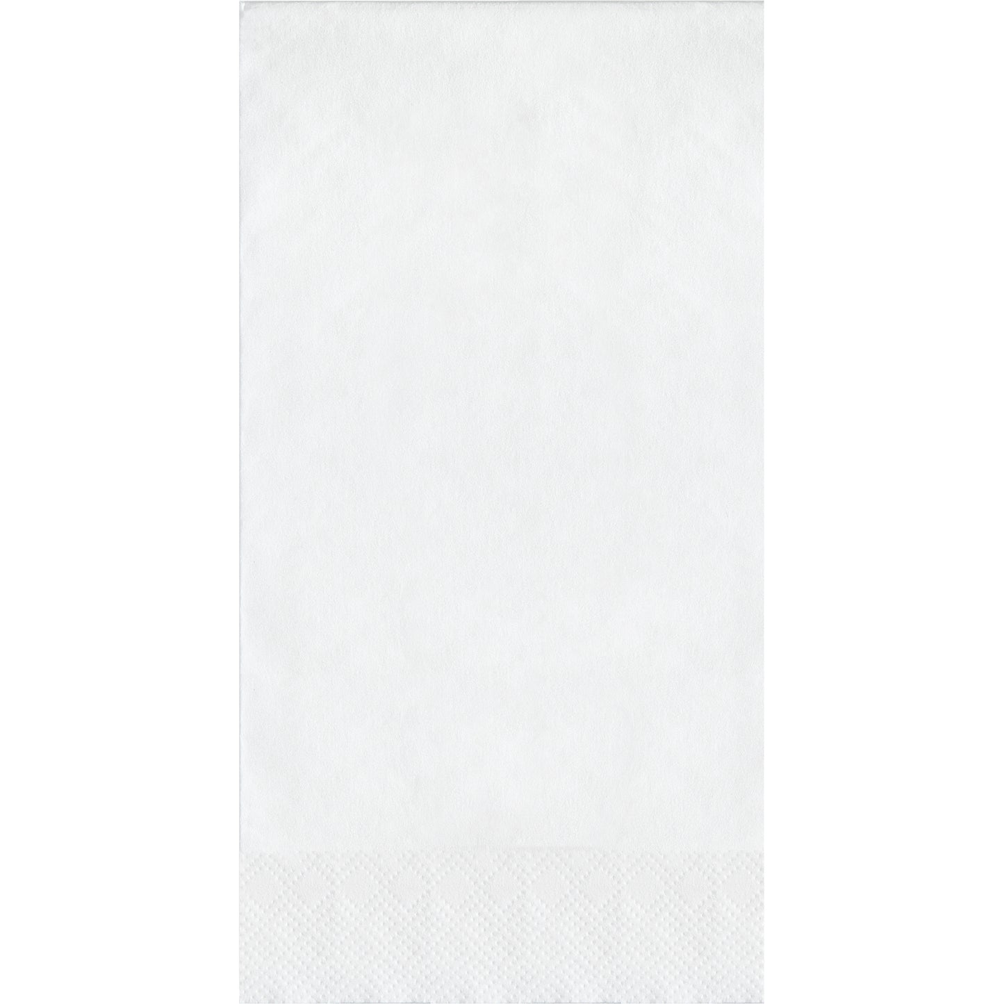 White paper with a pin embossed border on a white background