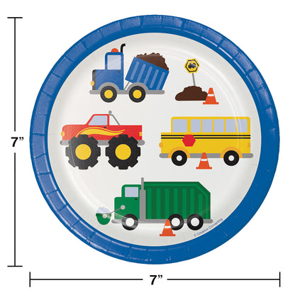 Value Friendly Traffic Jam Dessert Plates 96 ct