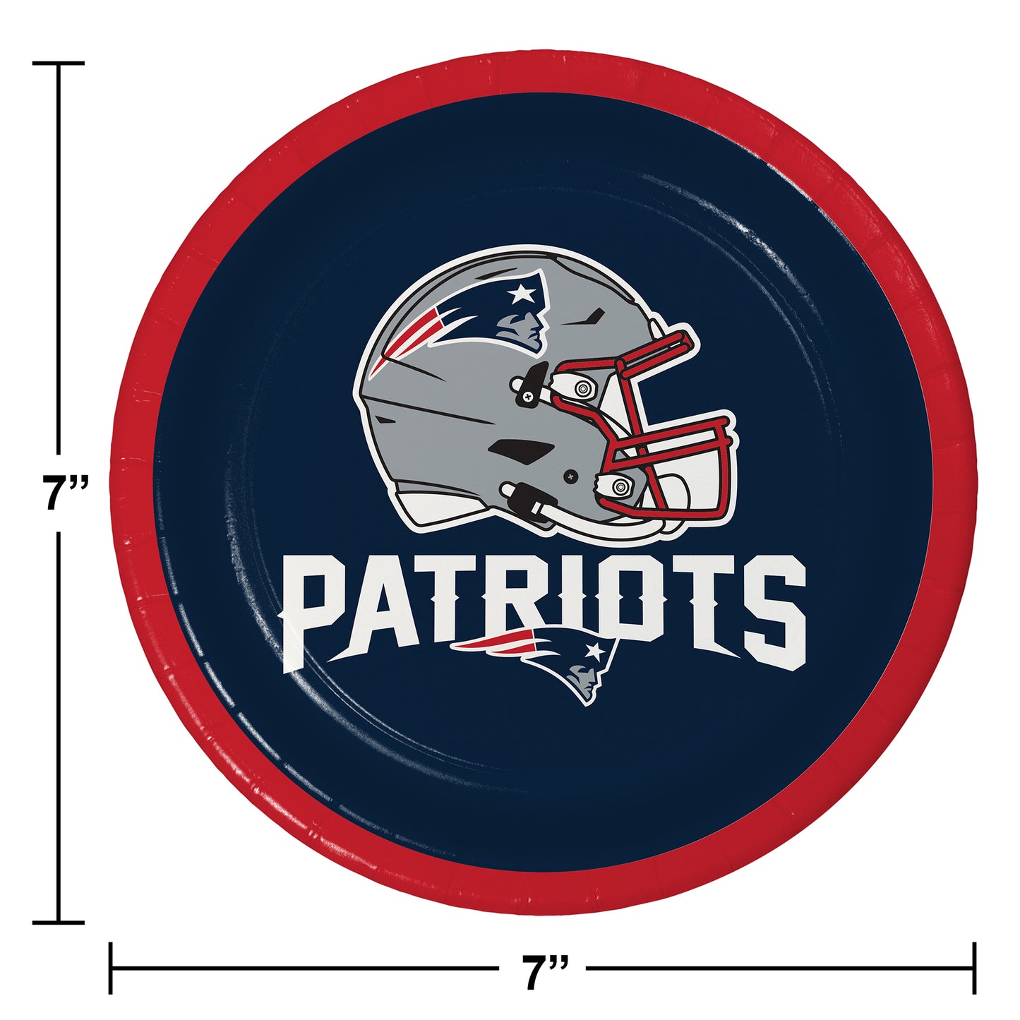 New England Patriots Dessert Plates 96 ct