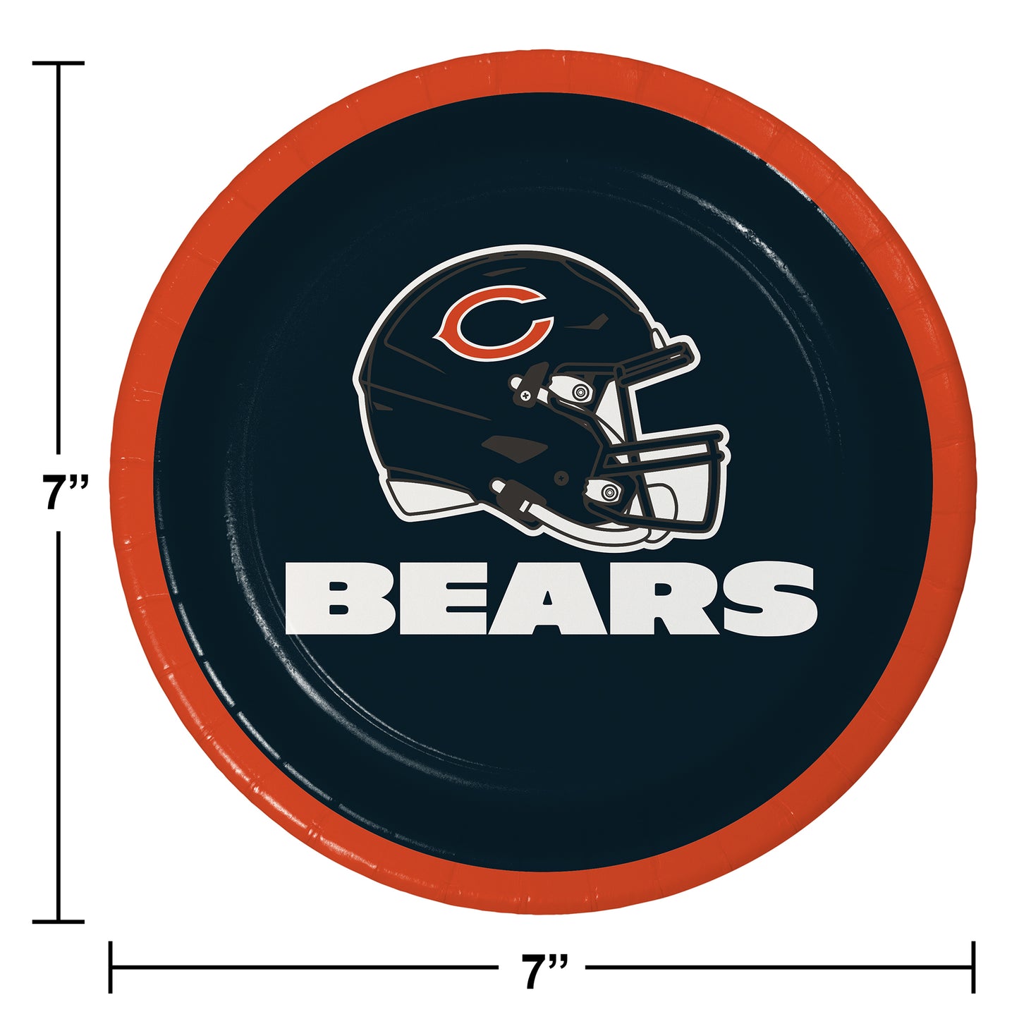 Chicago Bears Dessert Plates 96 ct