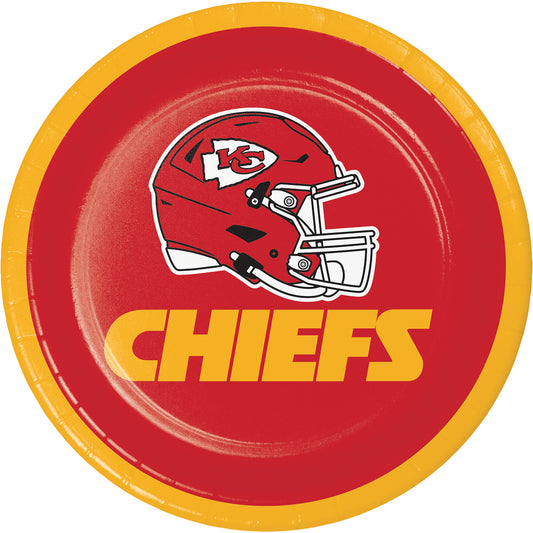 Kansas City Chiefs Dessert Plates 96 ct