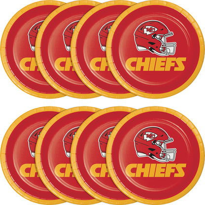 Kansas City Chiefs Dessert Plates 96 ct