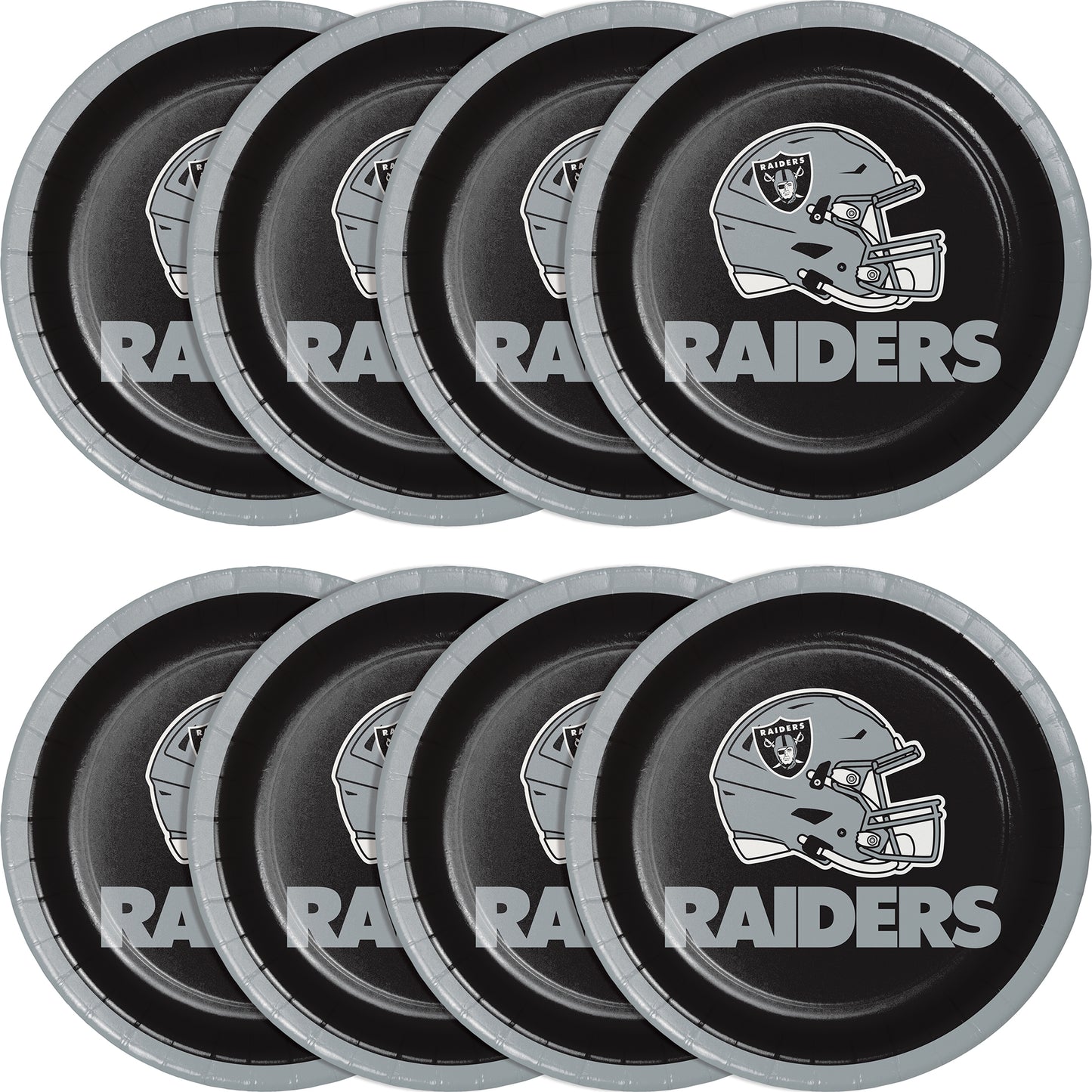 Las Vegas Raiders Dessert Plates 96 ct