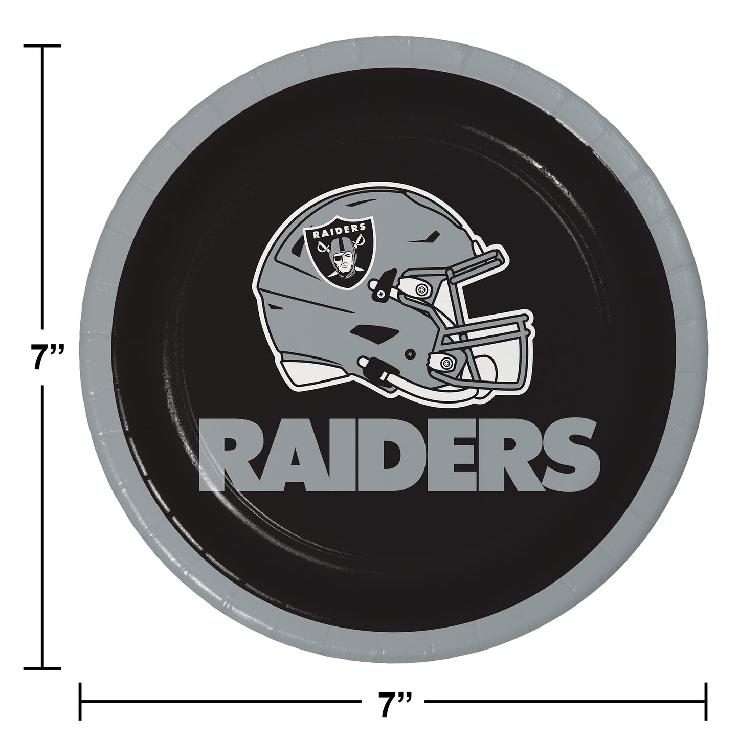 Las Vegas Raiders Dessert Plates 96 ct