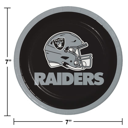 Las Vegas Raiders Dessert Plates 96 ct