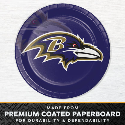 Baltimore Ravens Dinner Plates 96 ct