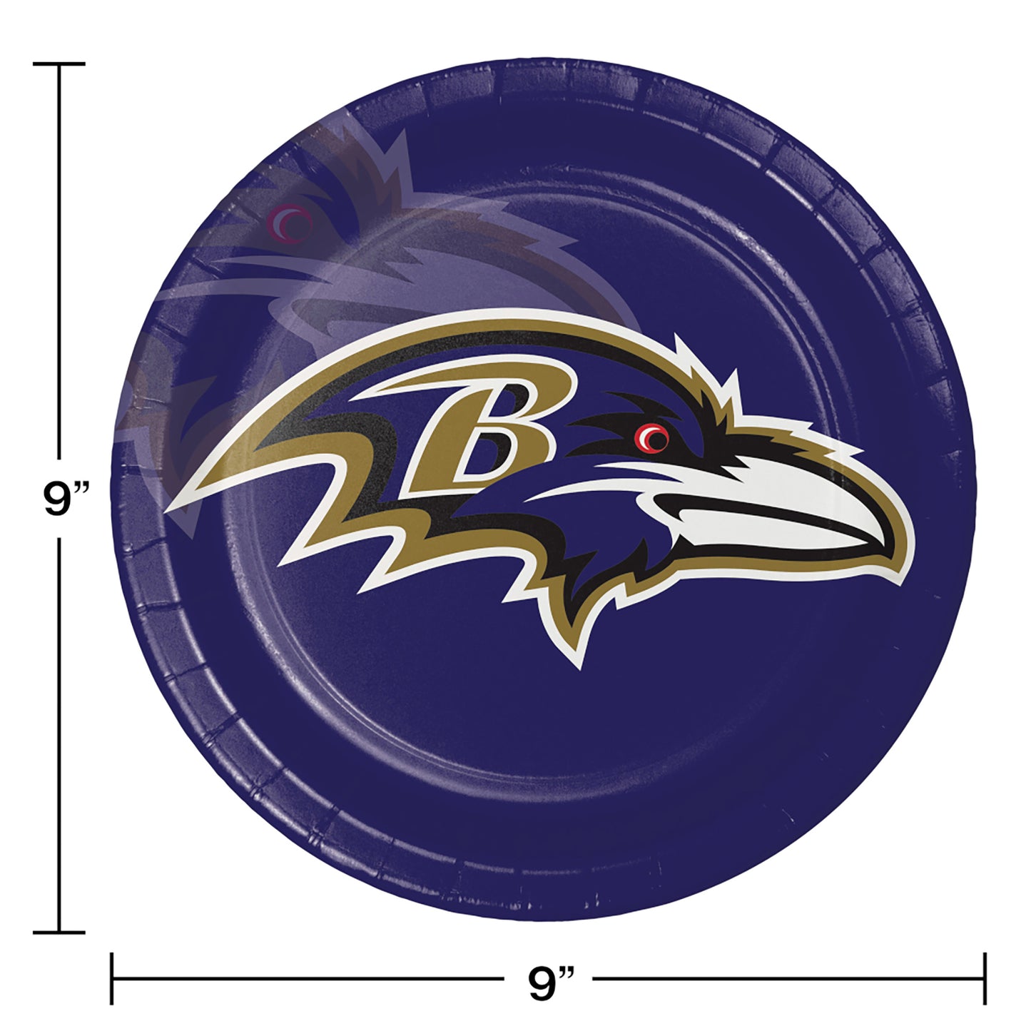 Baltimore Ravens Dinner Plates 96 ct