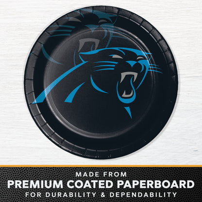 Carolina Panthers Dinner Plates 96 ct