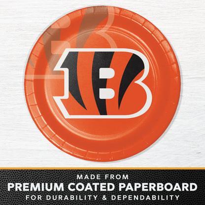 Cincinnati Bengals Dinner Plates 96 ct