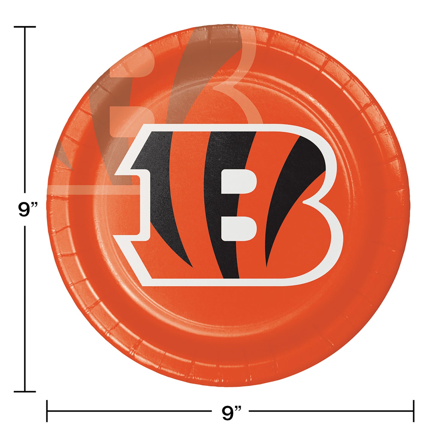 Cincinnati Bengals Dinner Plates 96 ct