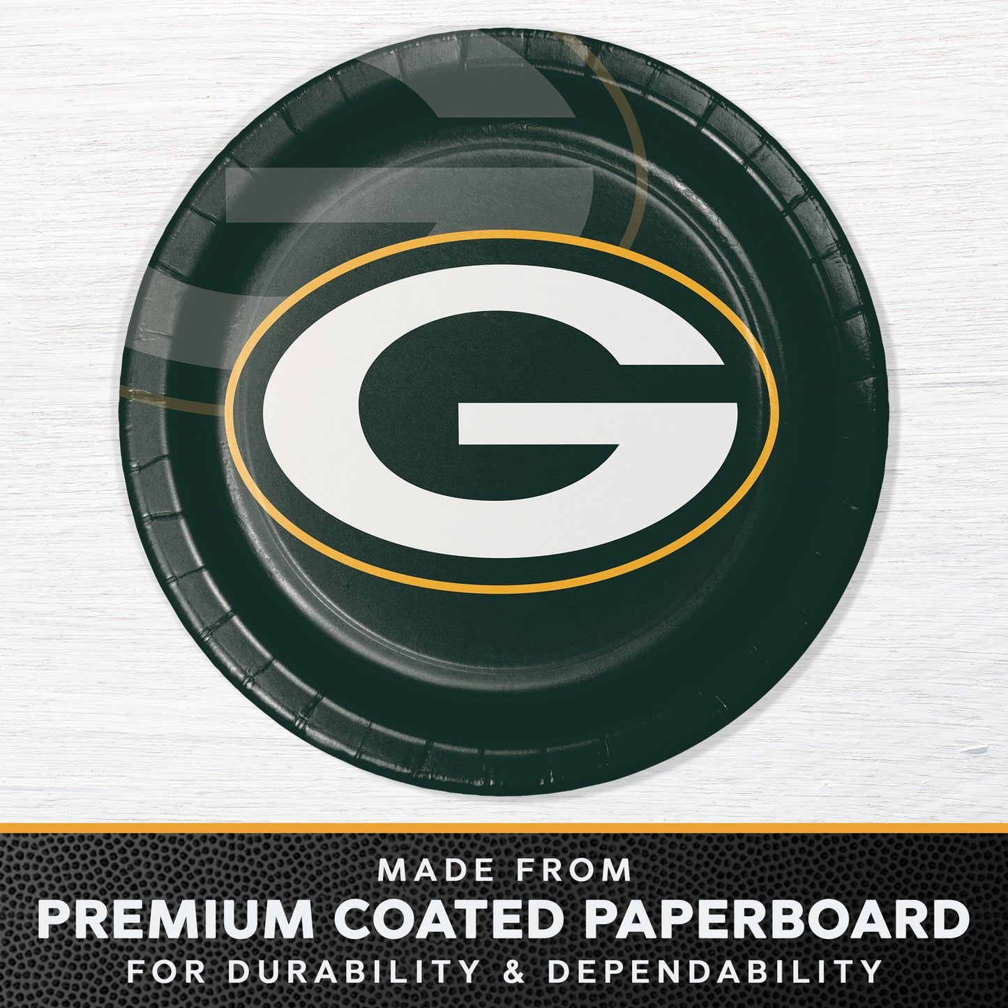 Green Bay Packers Dinner Plates 96 ct