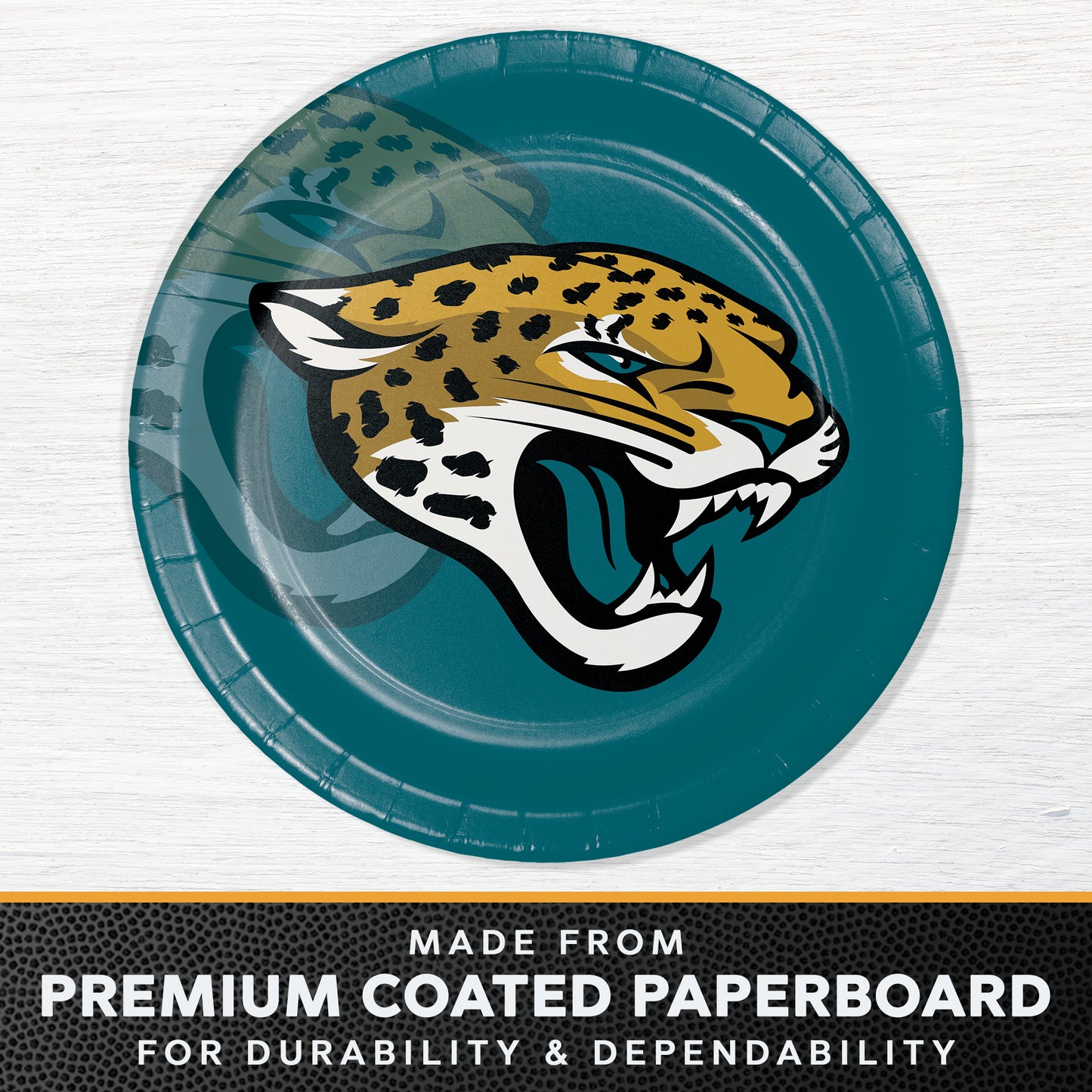 Jacksonville Jaguars Dinner Plates 96 ct