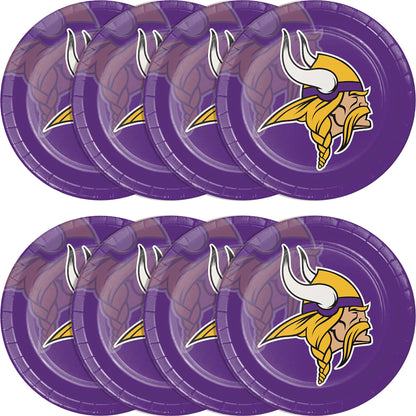 Minnesota Vikings Dinner Plates 96 ct