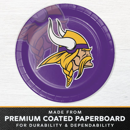 Minnesota Vikings Dinner Plates 96 ct