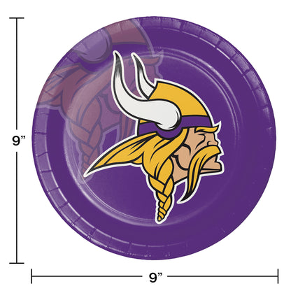 Minnesota Vikings Dinner Plates 96 ct