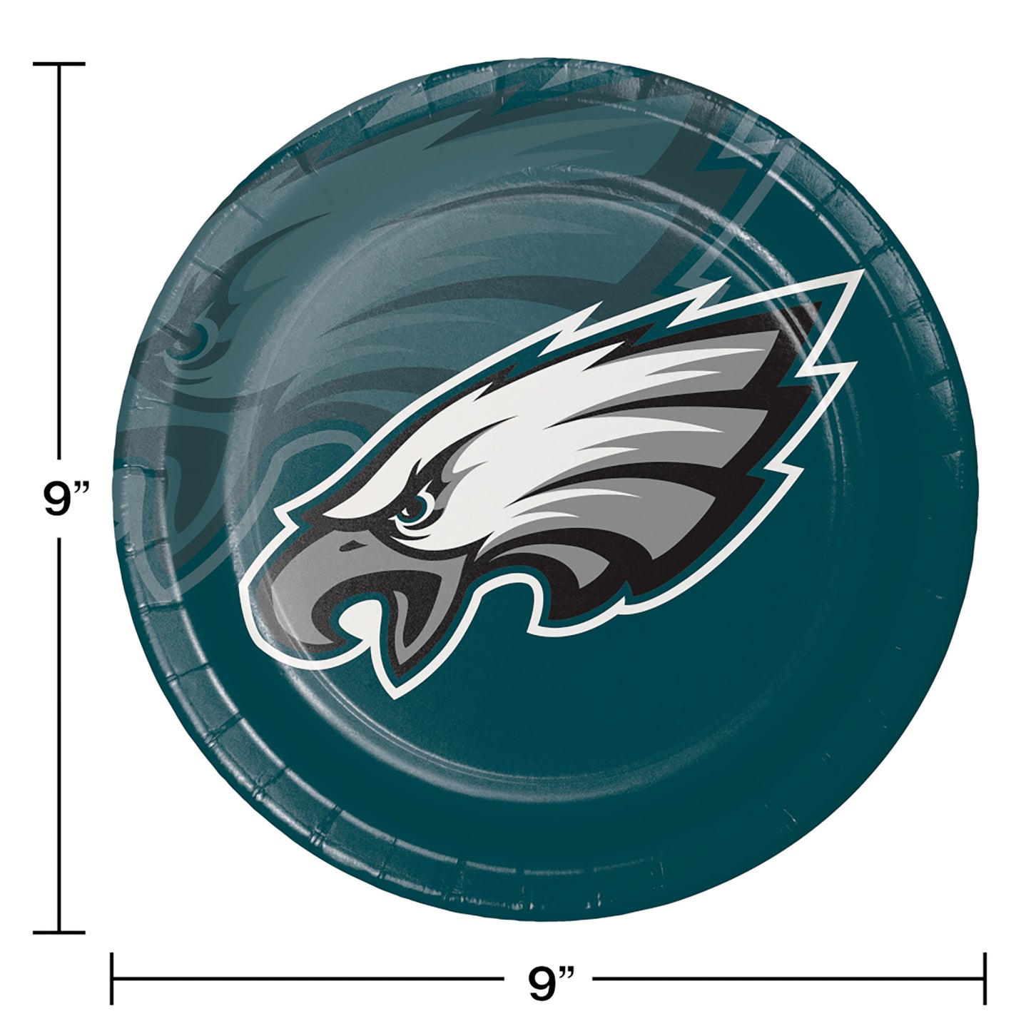 Philadelphia Eagles Dinner Plates 96 ct