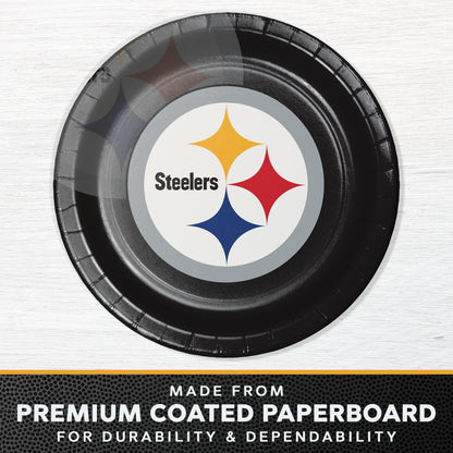 Pittsburgh Steelers Dinner Plates 96 ct