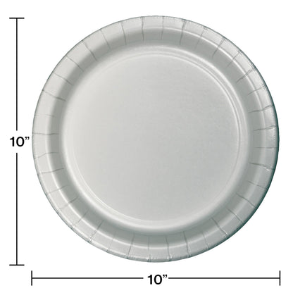 Shimmering Silver SturdyStyle Banquet Plates 240 ct