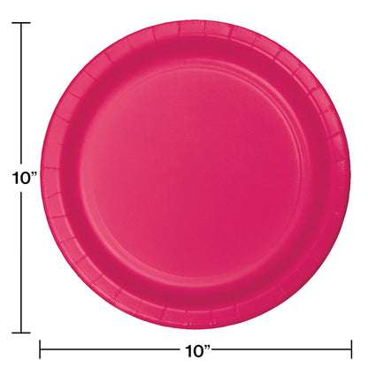 Hot Magenta SturdyStyle Banquet Plates 240 ct