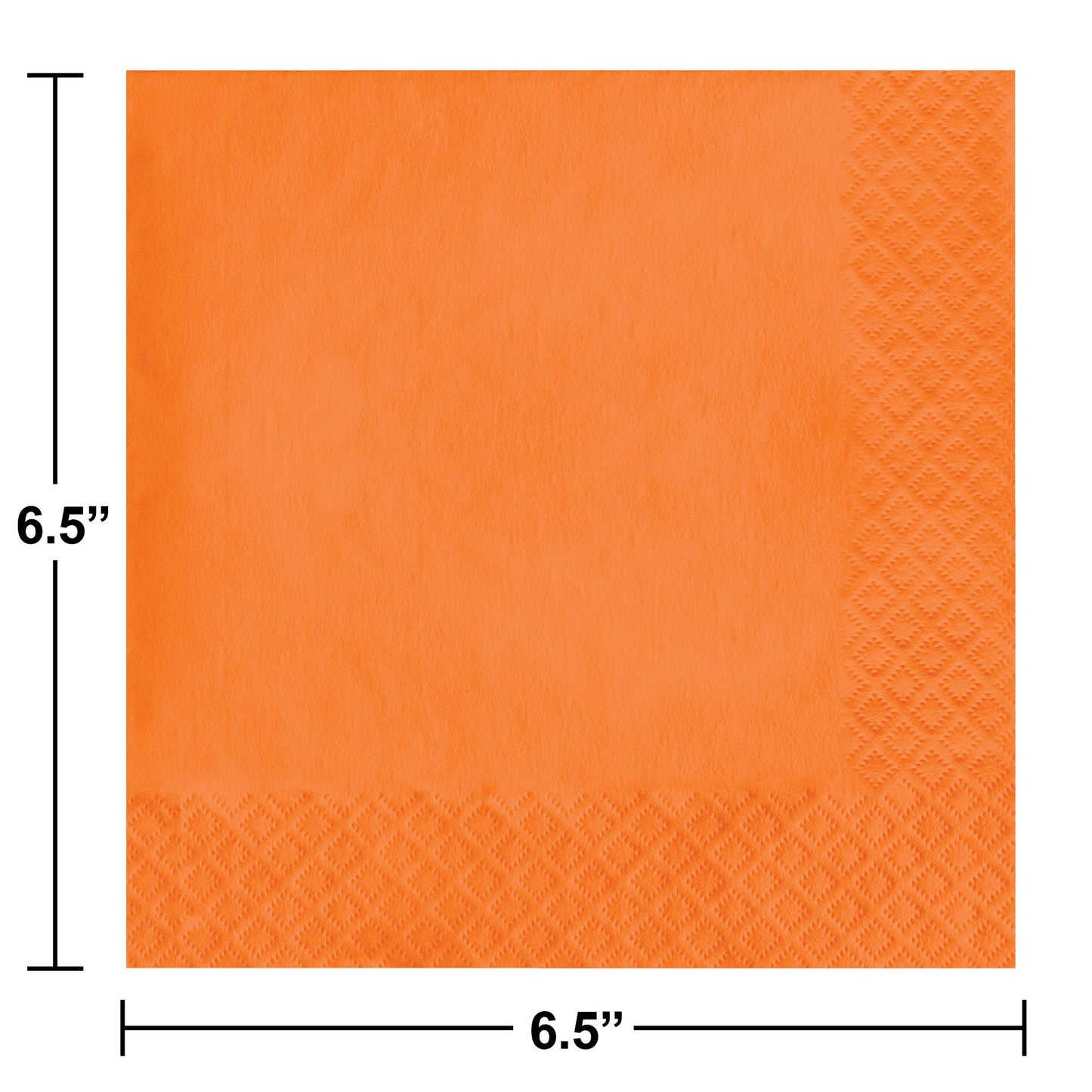 Value Friendly Sunkissed Orange Luncheon Napkins 240 ct Dimension Image