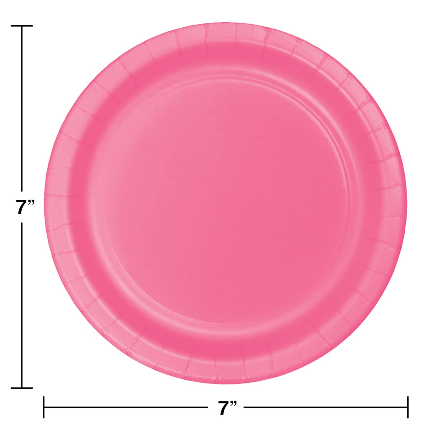 Value Friendly Candy Pink Dessert Plates 96 ct