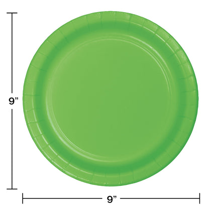 Value Friendly Fresh Lime Green Dinner Plates 96 ct