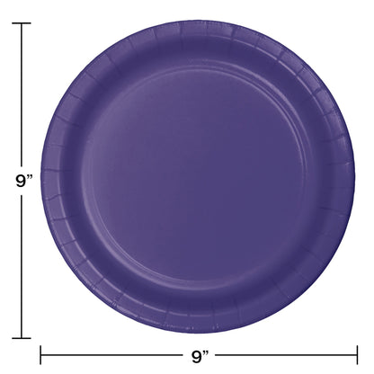 Value Friendly Purple Dinner Plates 96 ct