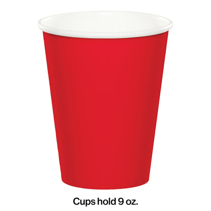 Classic Red 9 oz Hot & Cold Cups 240 ct