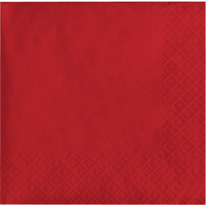 Classic Red Beverage Napkins 3-Ply 500 ct