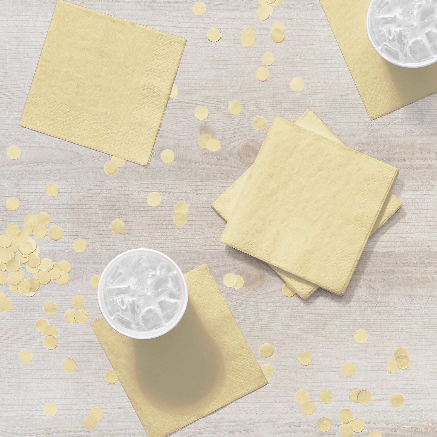 Ivory Beverage Napkins 3-Ply 500 ct Lifestyle Image