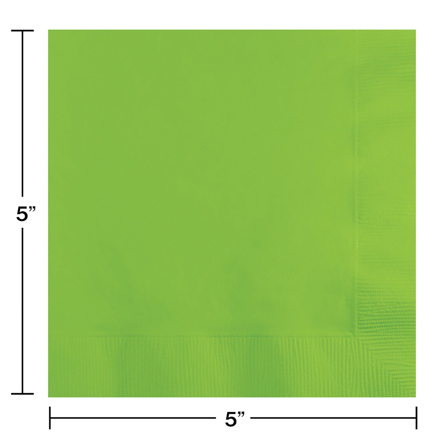 Value Friendly Fresh Lime Green Beverage Napkins 240 ct