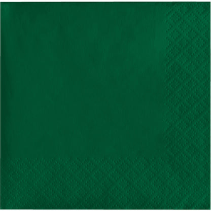 Hunter Green Beverage Napkins 3-Ply 500 ct